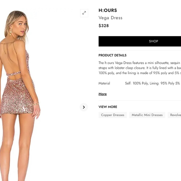 Revolve h.ours Vega Dress - Party / Birthday / Celebration - Size Medium - Picture 3 of 3